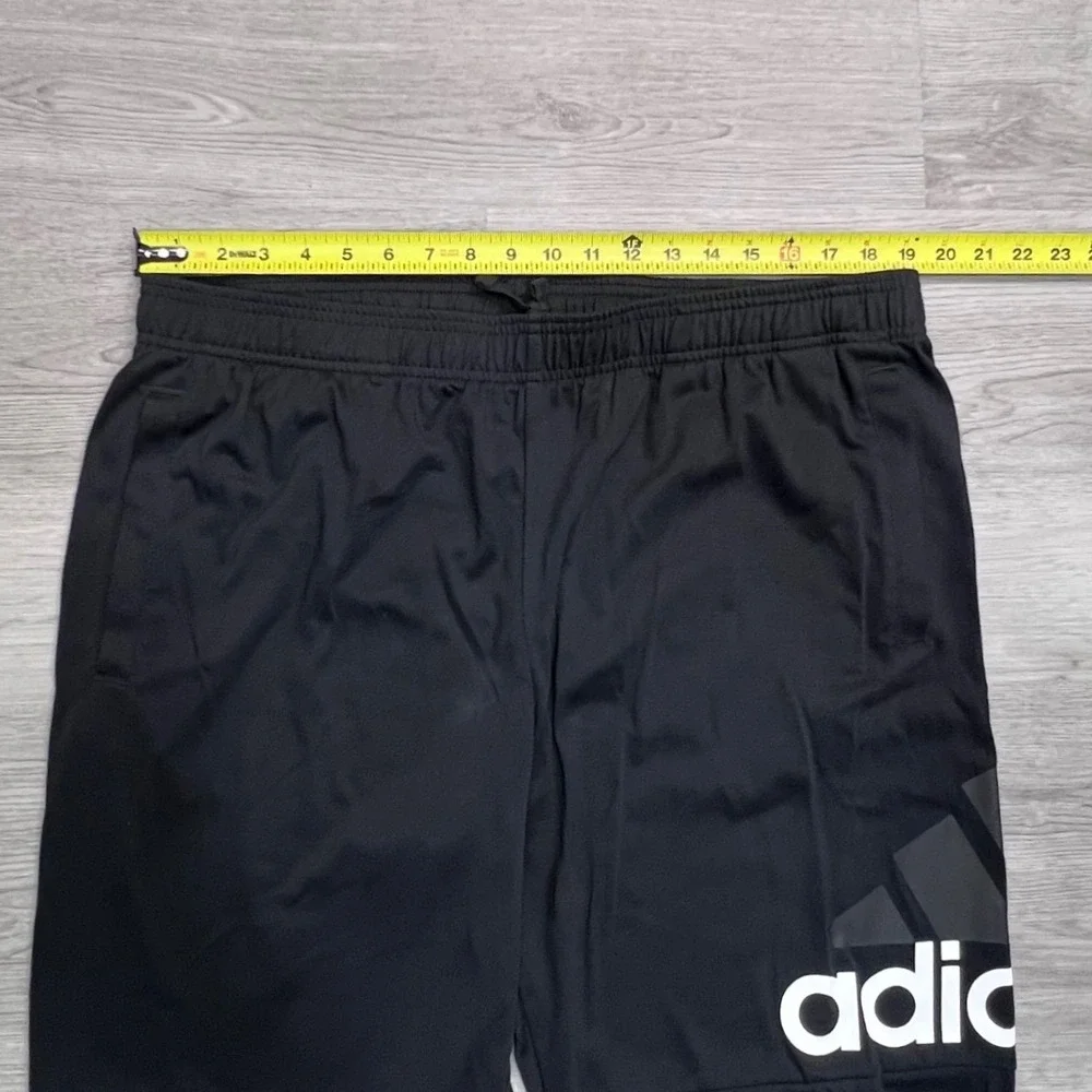 Adidas Mens Essentials French Terry Tapered Cuff Logo Pants Black 2XL GK8988